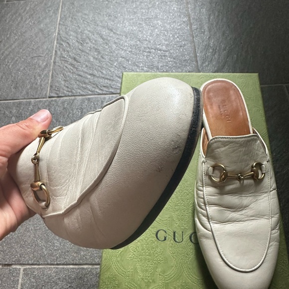 GUCCI white princetown leather mule - Picture 3 of 6